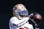 49ers WR Ellington, TE McDonald inactive: CB Wright deletes