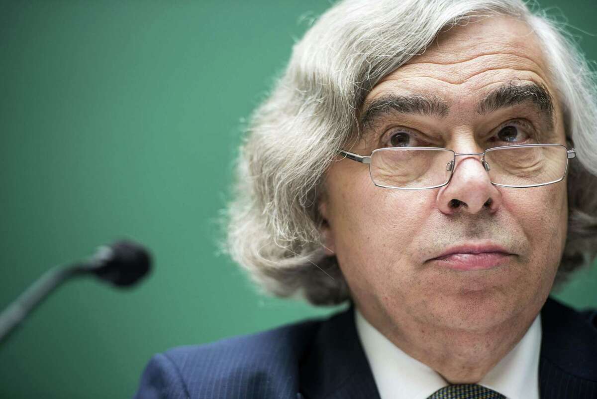 US Secretary of Energy Ernest Moniz listens during a hearing of the House Energy and Commerce Committee's Environment and the Economy Subcommittee on Capitol Hill July 31, 2013 in Washington, DC. The subcommittee held the hearing about the US Department of Energy's plan for disposal of used nuclear fuel and radioactive waste at Yucca Mountain or other facilities. AFP PHOTO/Brendan SMIALOWSKIBRENDAN SMIALOWSKI/AFP/Getty