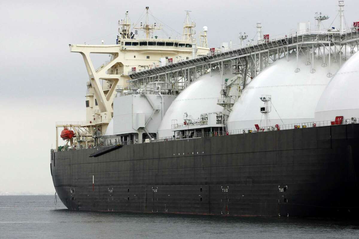 Ships such as this one, owned by a unit of Tokyo Gas Co., carry liquefied natural gas across the seas.