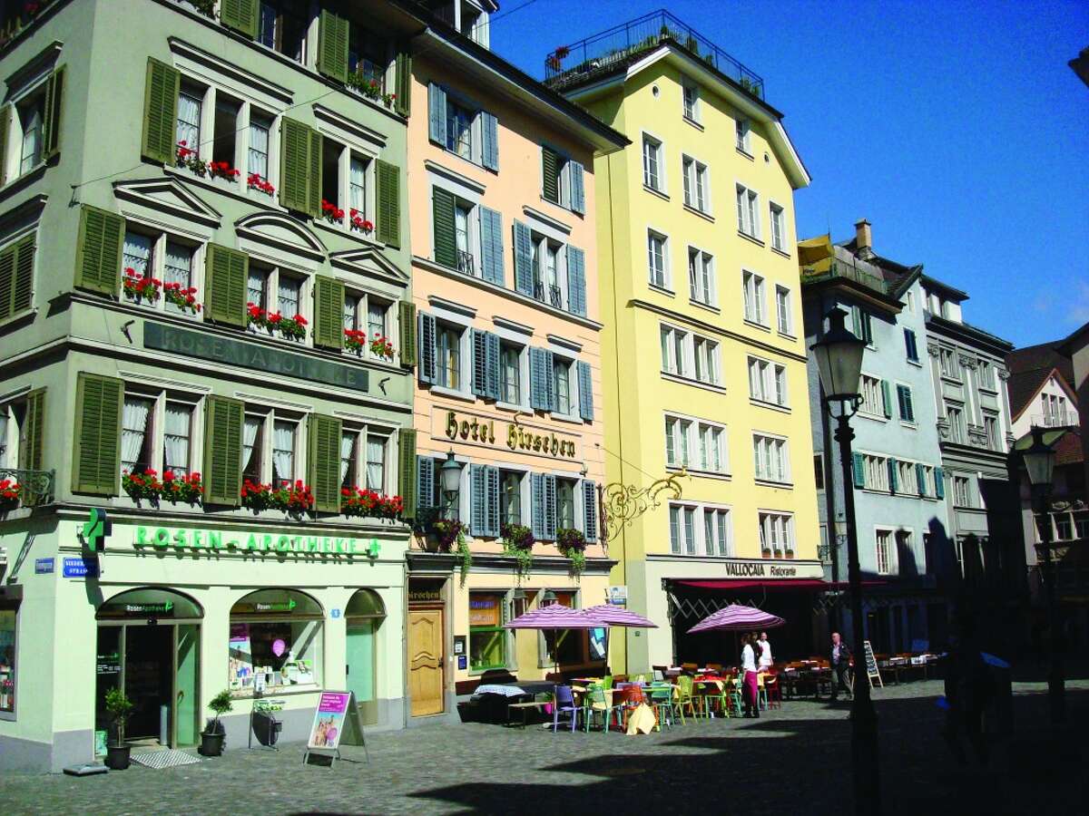 Restaurants in the historic district of Zurich offer a great variety of international fare.