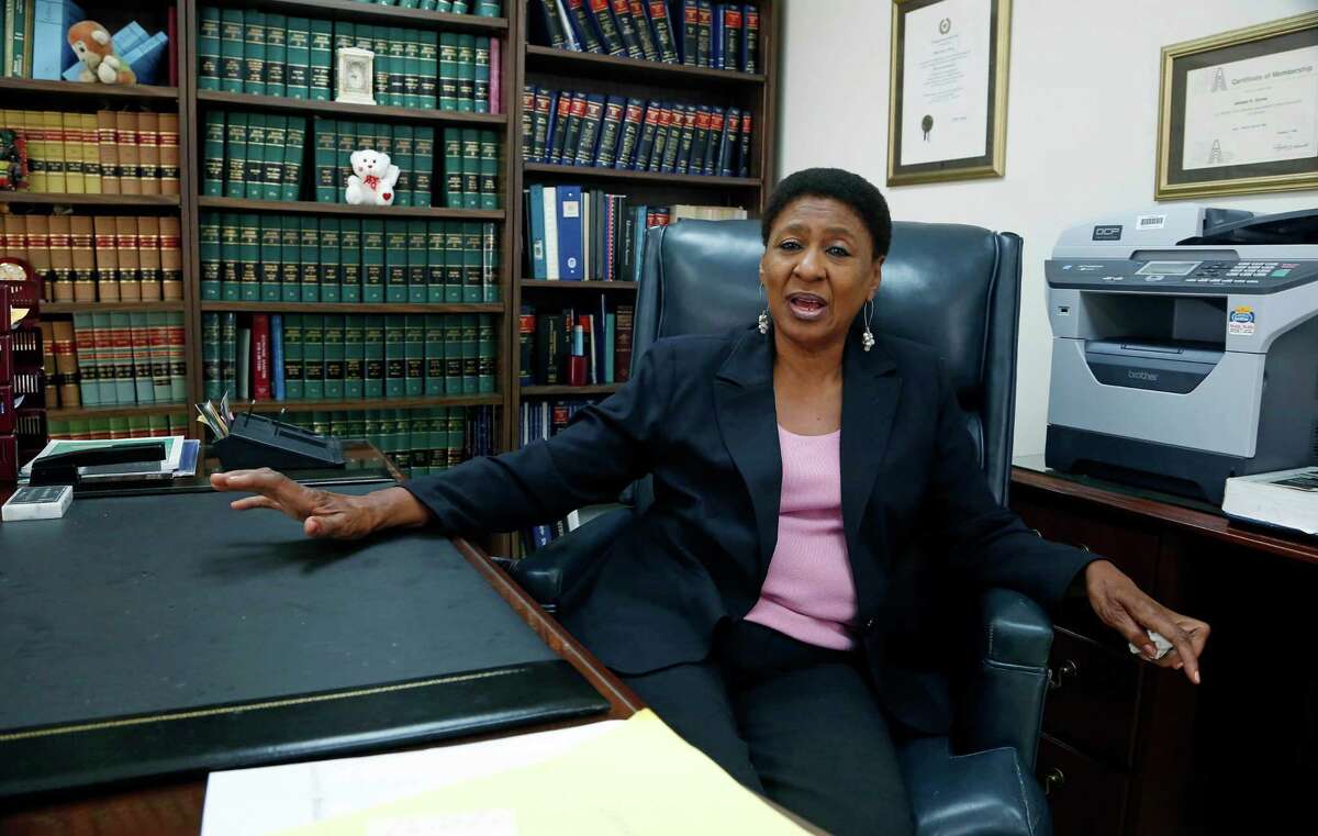 In this July 31, 2013 photo, Chancery Judge Janace Harvey Goree, sits in her Yazoo City, Miss., chambers, expresses her grave concern to learn several middle school girls have become pregnant in recent years in Holmes County, where she lives. Goree, who oversees child support cases, says that often, it is not middle school boys that are getting the middle school girls pregnant. (AP Photo/Rogelio V. Solis)