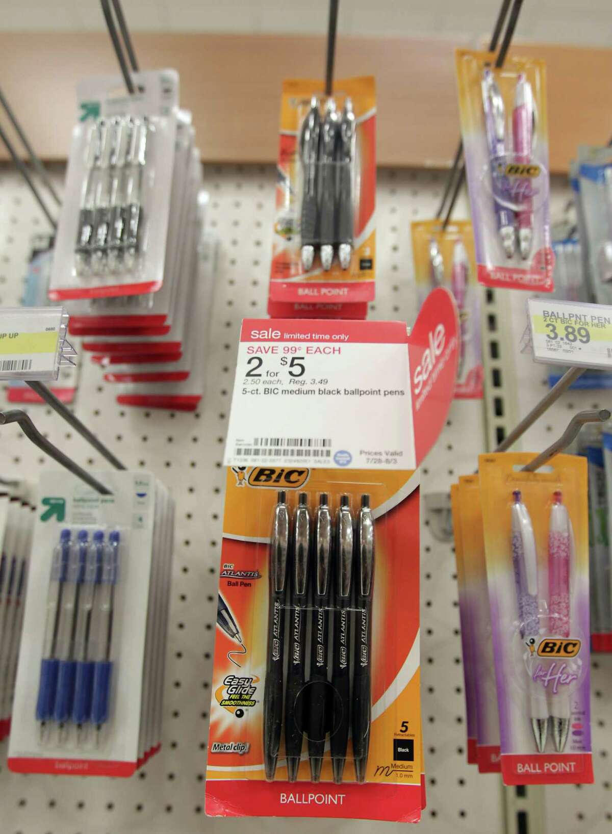 Pens on sale at a local store are a bargain. The Cost of Learning Index also has spotted some items that aren't such a good bargain.