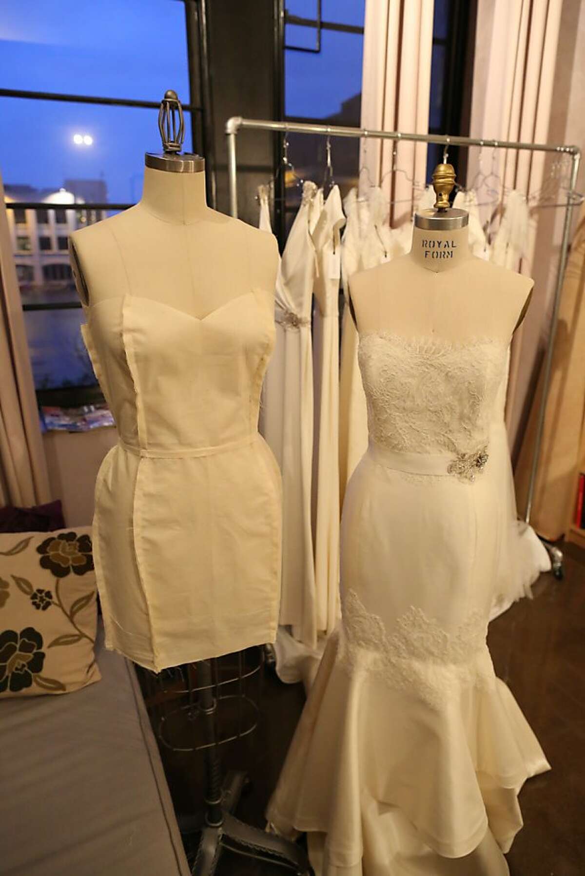 Trish Lee is a new San Francisco bridal gown designer.