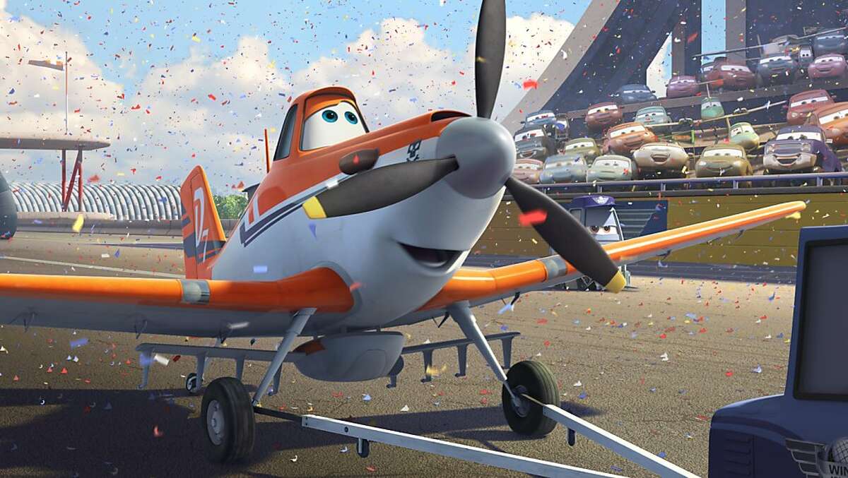 This publicity image released by Disney Enterprises, Inc. shows Dusty, voiced by Dane Cook, in a scene from the animated film, "Planes." (AP Photo/ Disney Enterprises, Inc.)