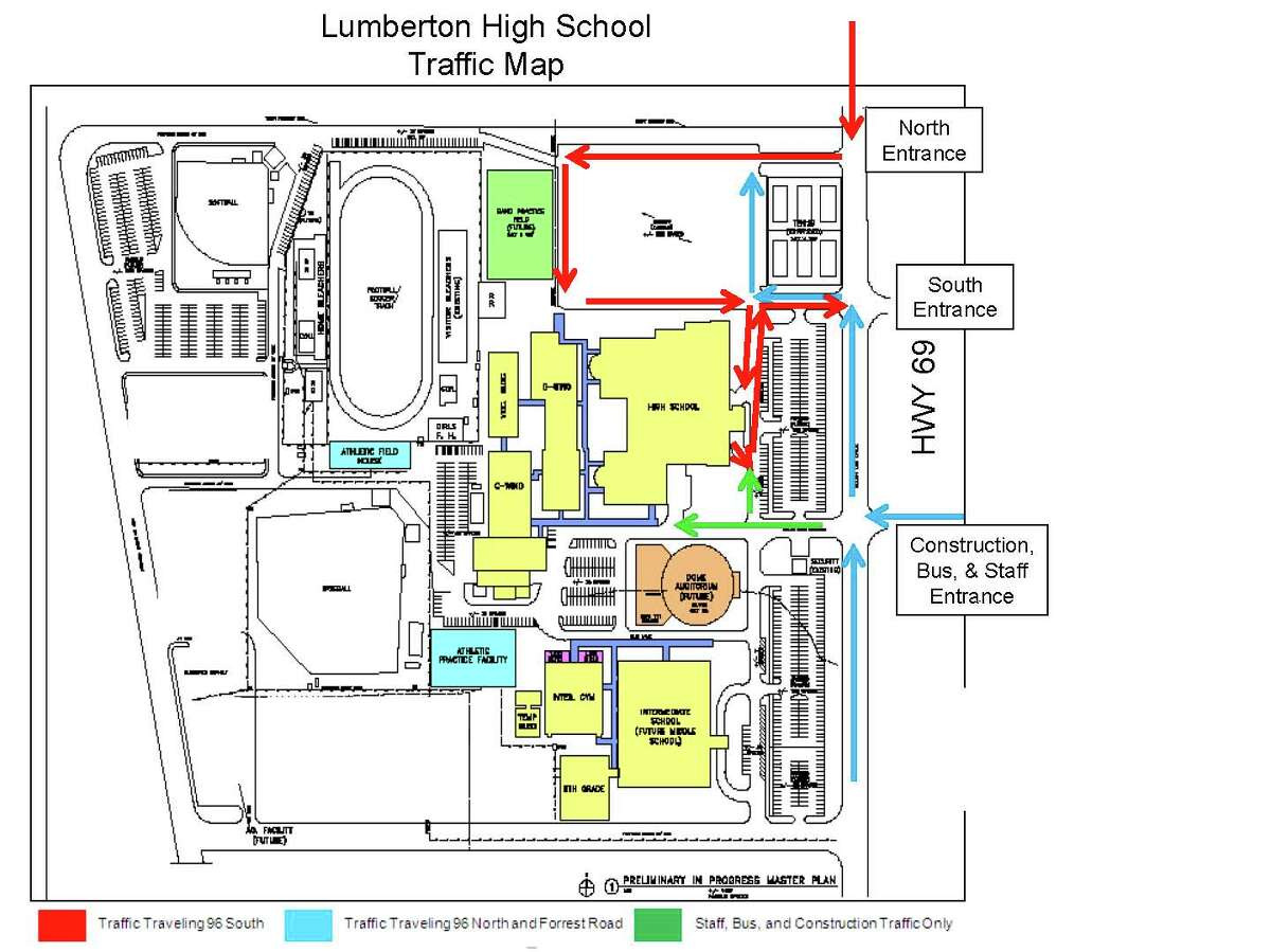 New traffic plan around Lumberton schools