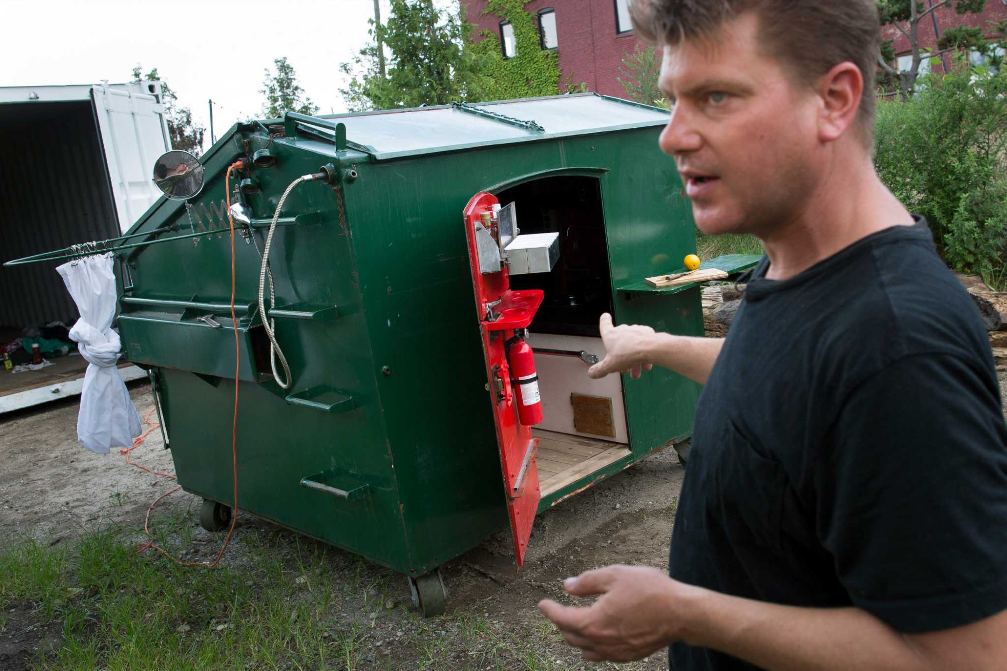 Dumpster home in NYC