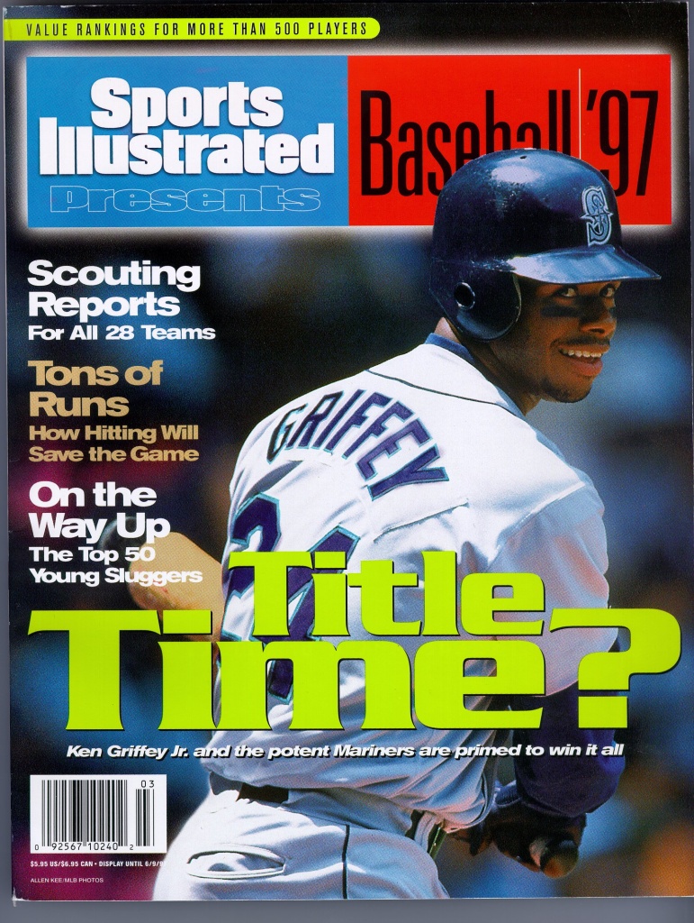 Seattle Mariners Ken Griffey Jr, 1995 Al Division Series Sports Illustrated  Cover Poster