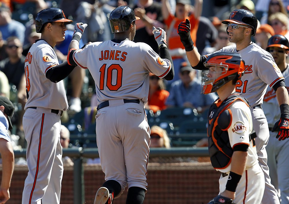 Orioles' Jones tweets banana was thrown at him