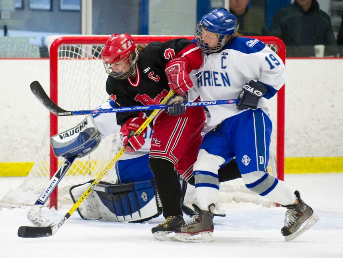 New Canaan vs. Darien girls hockey