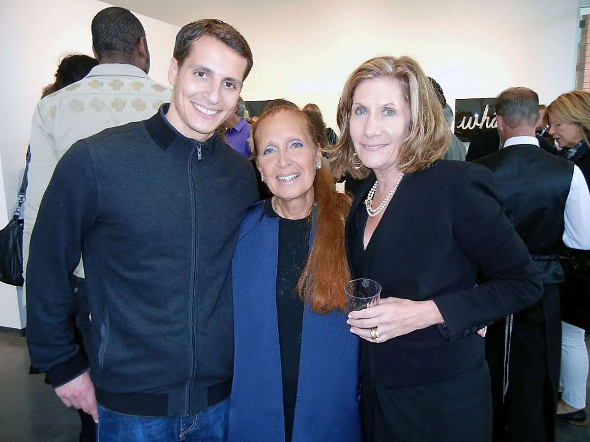 Maxx Traina (at left) with his mom, author Danielle Steel, and gallerist Andrea Schwartz at the opening of Steel's "Word Perfect" art exhibition. Aug 2013. By Catherine Bigelow Maxx Traina (at left) with his mom, author Danielle Steel, and gallerist Andrea Schwartz at the opening of Steel's "Word Perfect" art exhibition. Aug 2013. By Catherine Bigelow **MANDATORY CREDIT FOR PHOTOG AND SF CHRONICLE/NO SALES/MAGS OUT/TV OUT/INTERNET:AP MEMBER NEWSPAPERS ONLY**