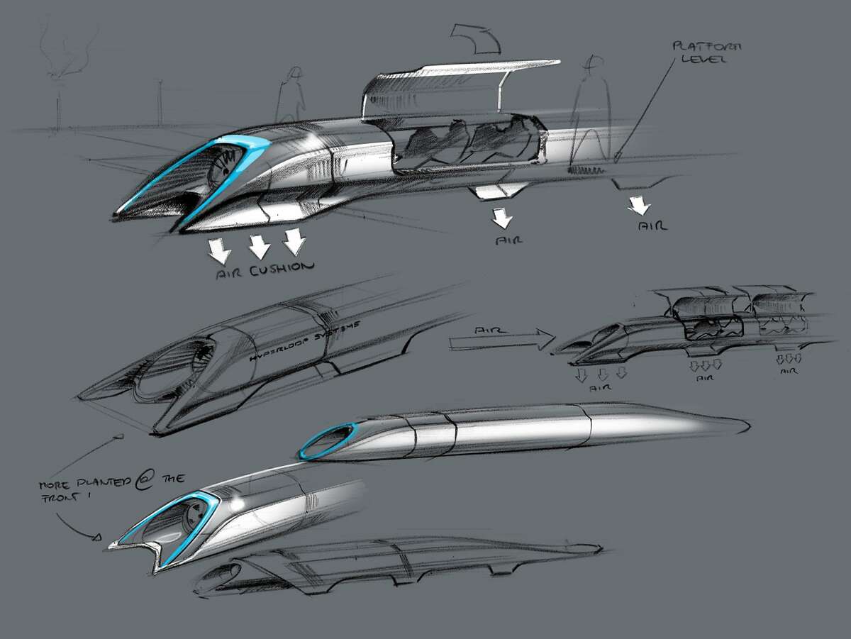 This handout photo released by Tesla Motors on August 12, 2013 shows the concept drawing of the Hyperloop, a fast transport design unveiled August 12, 2013 by Elon Musk. A design for a super-fast transport system dubbed "Hyperloop" was set to be unveiled by inventor and entrepreneur Elon Musk. Musk, who heads electric carmaker Tesla Motors and private space exploration firm SpaceX, but said he is not planning a new venture. "We're going to provide quite a detailed design," he said last week. "And then invite critical feedback and see if people can find ways to improve it and then it can just be out there as an open source design that maybe can keep improving. And I don't have any plans to execute it, because I must remain focused on SpaceX and Tesla." Reports said the system was a super fast transport system capable of speeds up to 1,150 kilometers (720 miles) an hour. AFP PHOTO / TESLA MOTORS / HANDOUT == RESTRICTED TO EDITORIAL USE / MANDATORY CREDIT: "AFP PHOTO / TESLA MOTORS" / NO SALES / NO MARKETING / NO ADVERTISING CAMPAIGNS / DISTRIBUTED AS A SERVICE TO CLIENTS ==HANDOUT/AFP/Getty Images