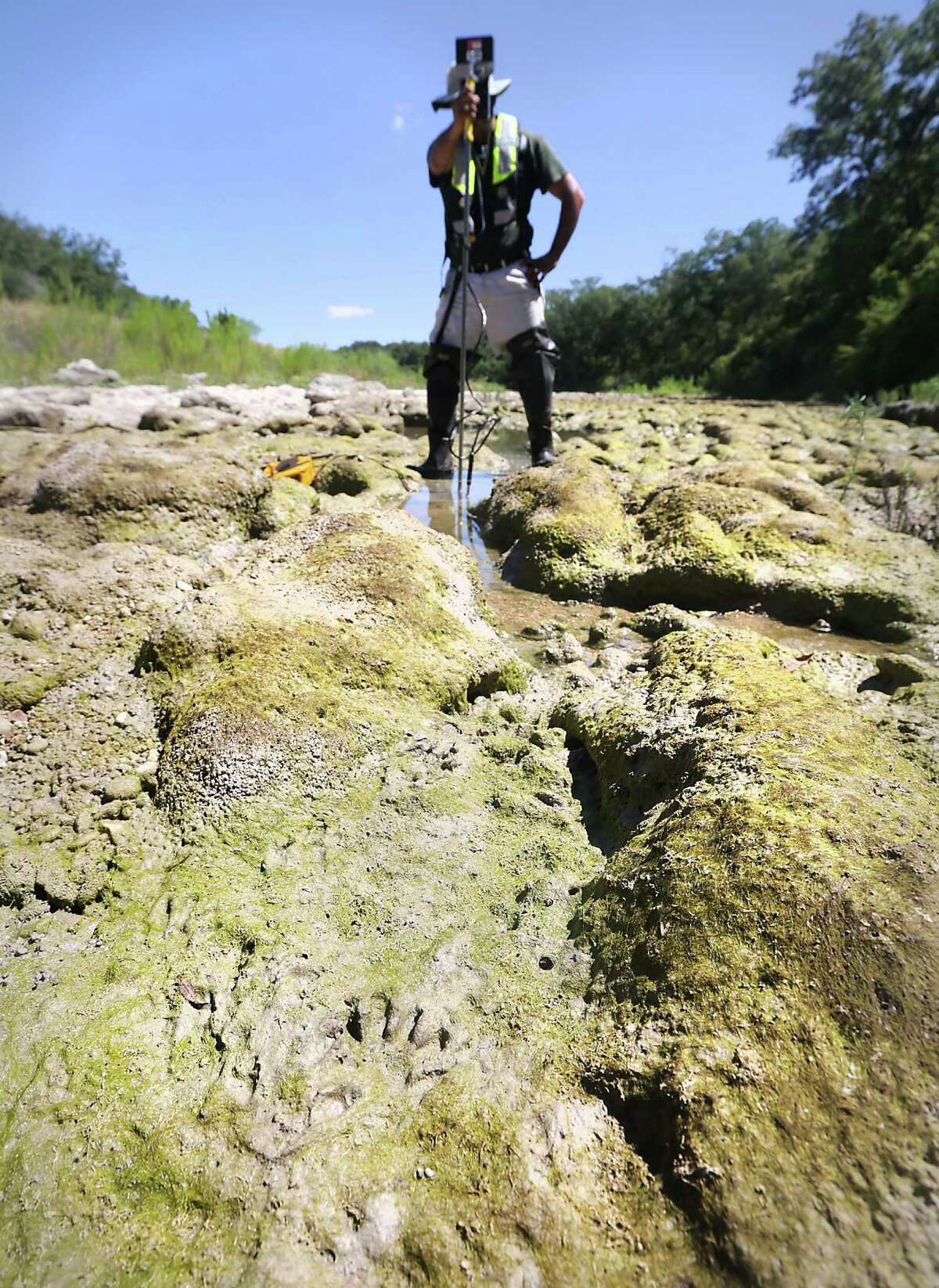 Guadalupe River's flow is barely even a trickle
