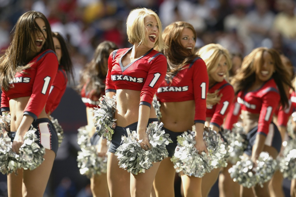 Houston cheerleaders, then and now  Cheerleading, Professional cheerleaders,  Houston oilers