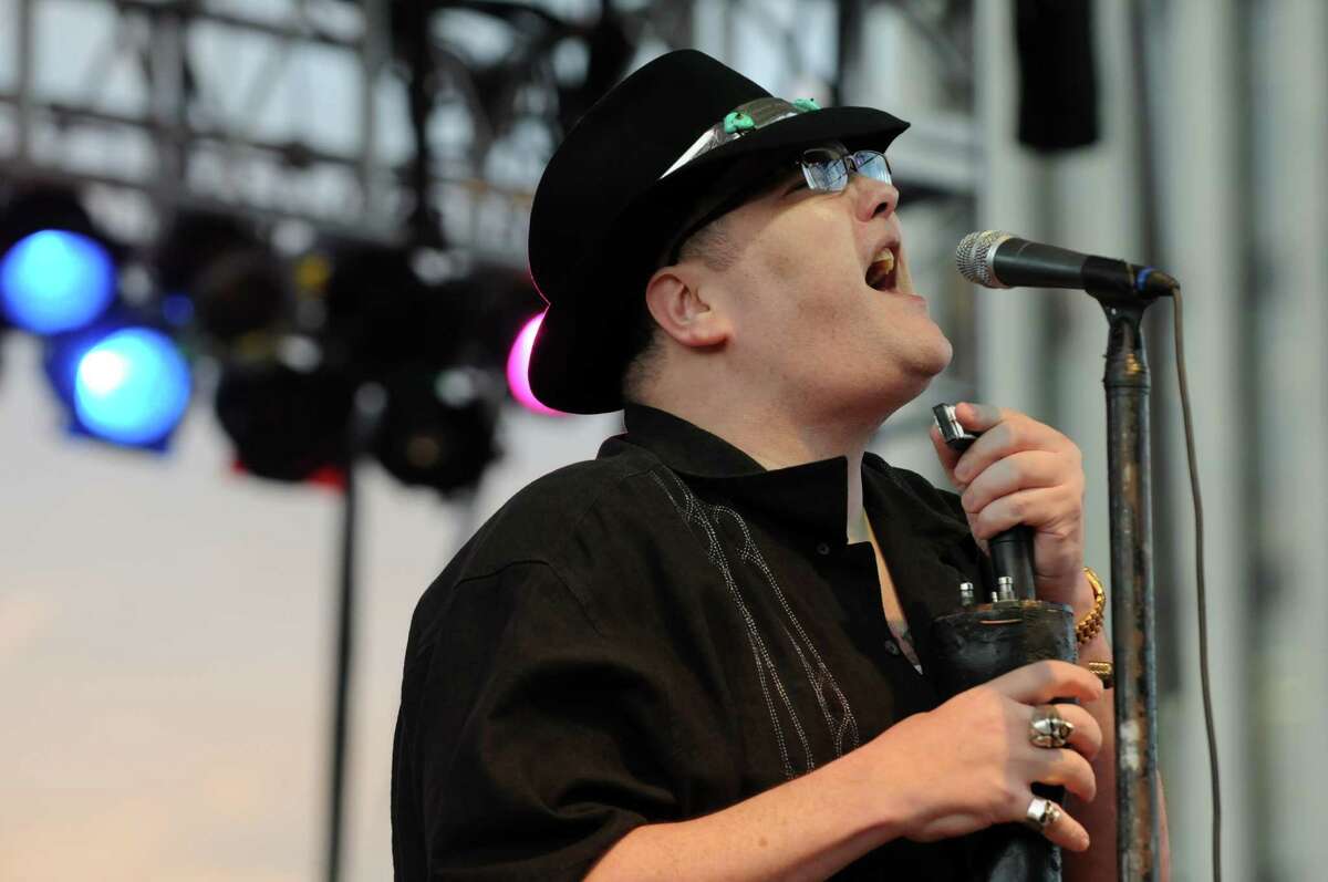 John Popper lead singer of Blues Traveler performs during the New York State's Annual Food Festival at the Empire State Plaza on Wednesday Aug. 14, 2013 in Albany, N.Y. (Michael P. Farrell/Times Union)