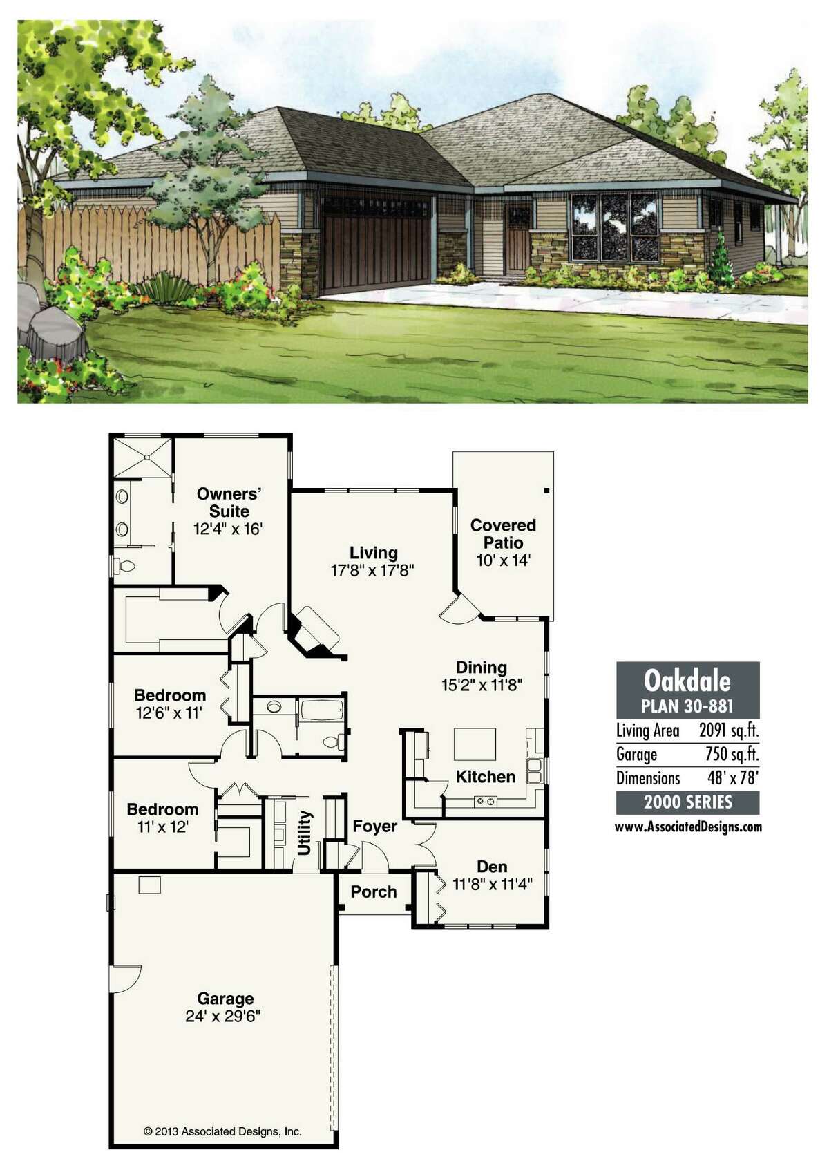 House Plans: Oakdale has adaptable style