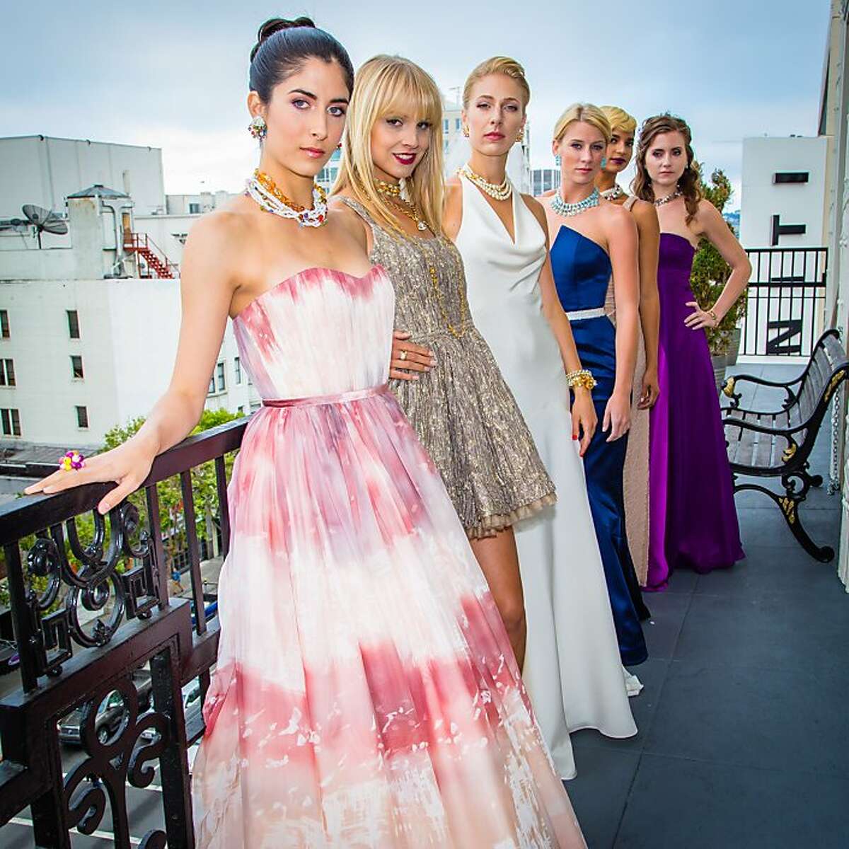 The Factory debuted its new eveningwear line with Britex with an intimate dinner at founder Jennifer Evans' Beaux Arts penthouse overlooking downtown San Francisco.