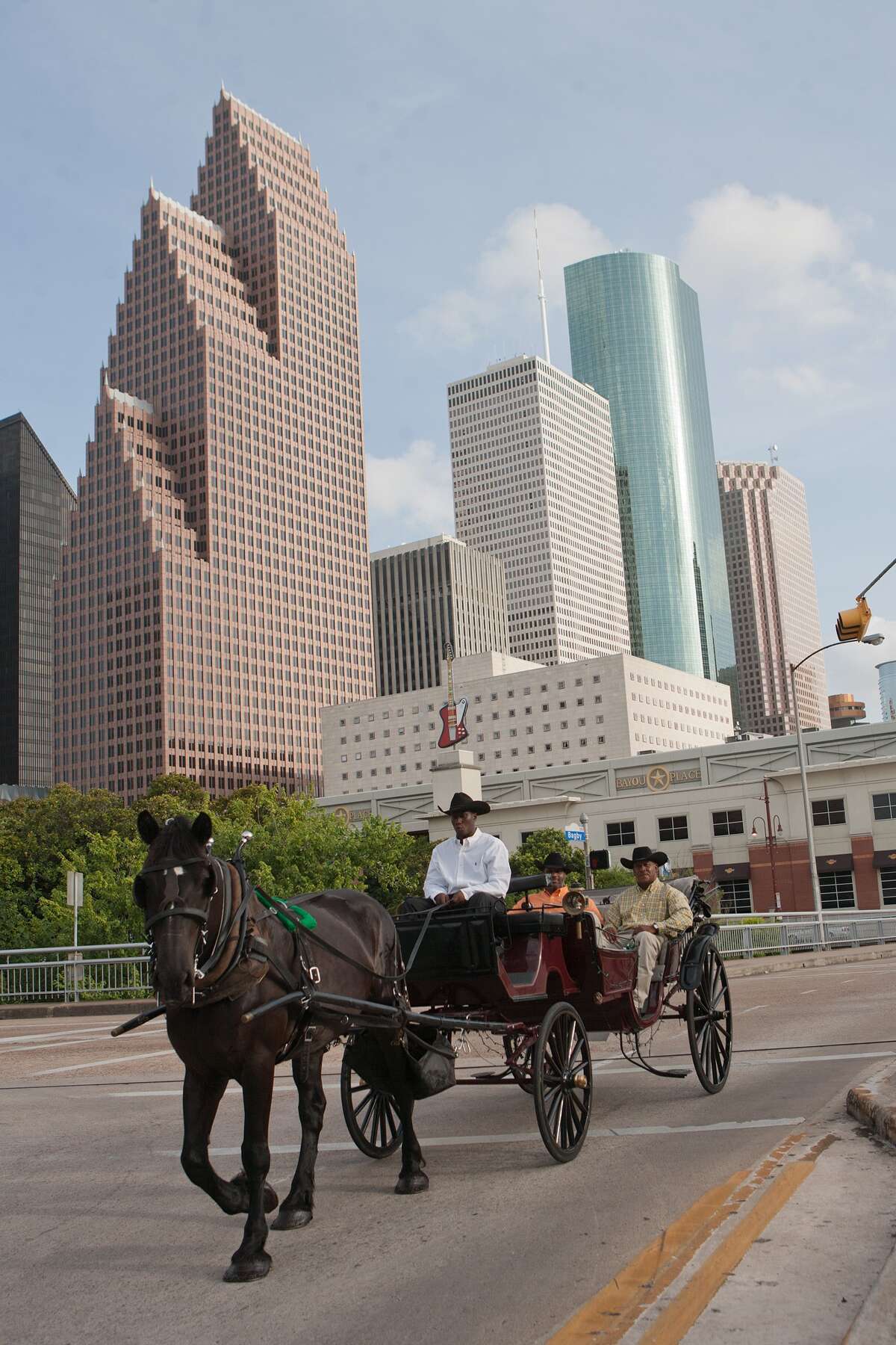 A report by CBRE says downtown Houston is verging on "gateway market" status, all the more reason for a tour like those offered by Vintage Carriage Co.