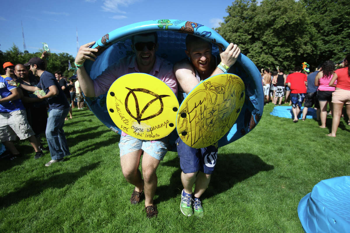 Record water balloon fight attempt