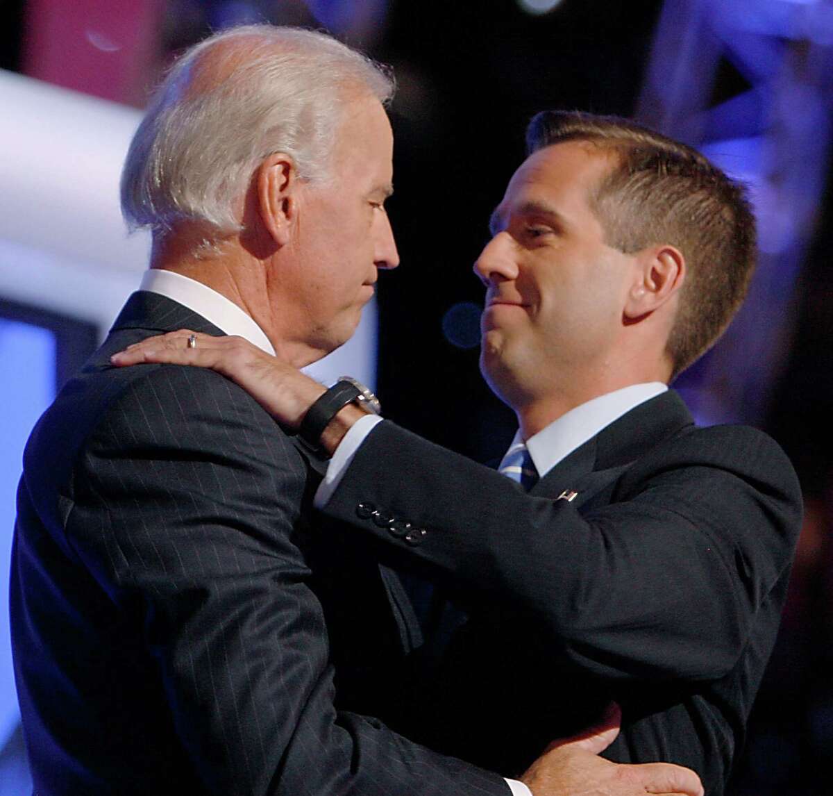 Vice President Joe Biden, left, with his son, Delaware Attorney General Beau Biden.