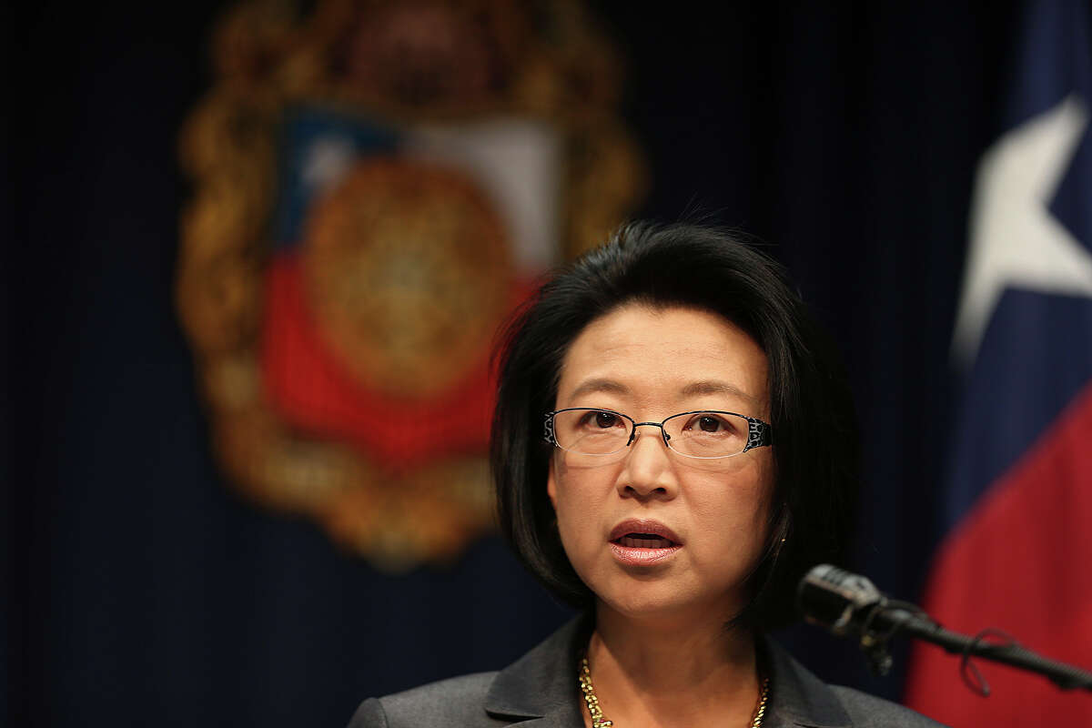San Antonio City Councilwoman District 9 Elisa Chan addresses media during a press conference at City Hall, Tuesday, Aug. 20, 2013. In a secret recording by former staff member James Stevens on May 21, Chan condemned homosexuality and described it as "disgusting". At the press conference, Chan reiterated her rights to free speech and personal opinions. "Political correctness will not win this dayâ€¦.I stand strong in my First Amendment right to Freedom of Speech," she said.