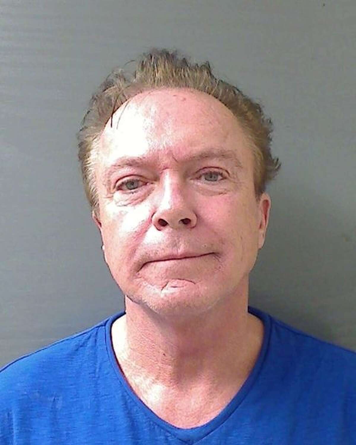 The mugshot from David Cassidy's arrest in Schodack on Tuesday. (Schodack Police Department)
