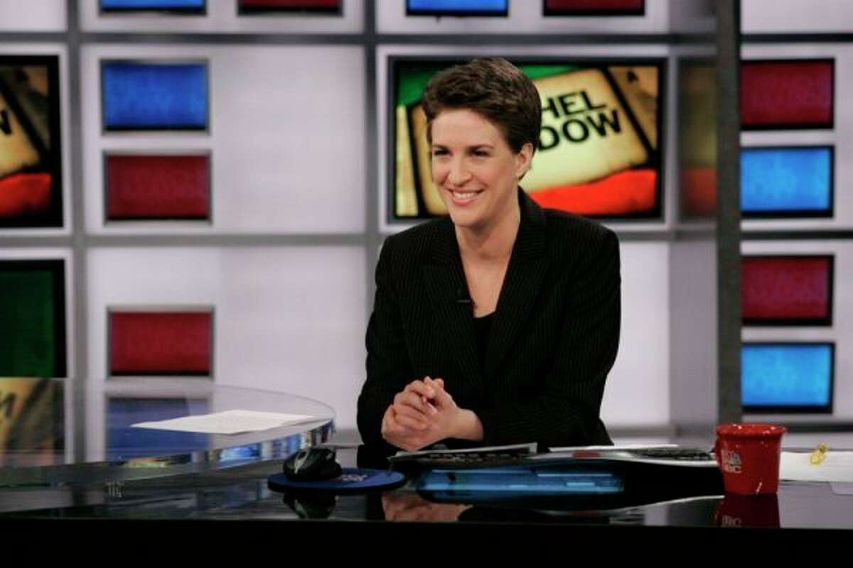 Rachel Maddow, MSNBC: She hosts most-watched program on cable TV news.
