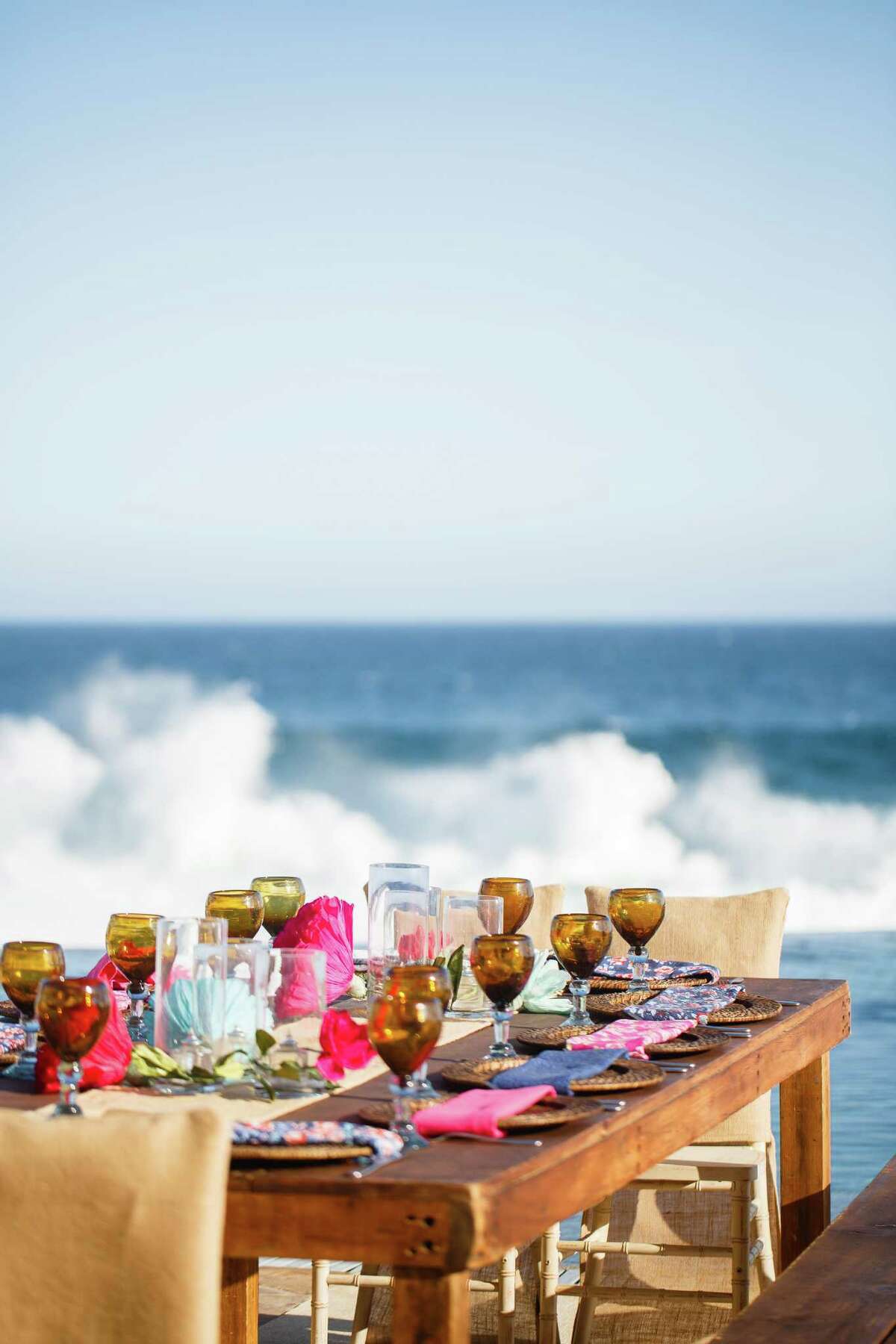 The second annual Capella Pedregal Food & Wine Festival included a barbecue on the beach with beautifully set tables.