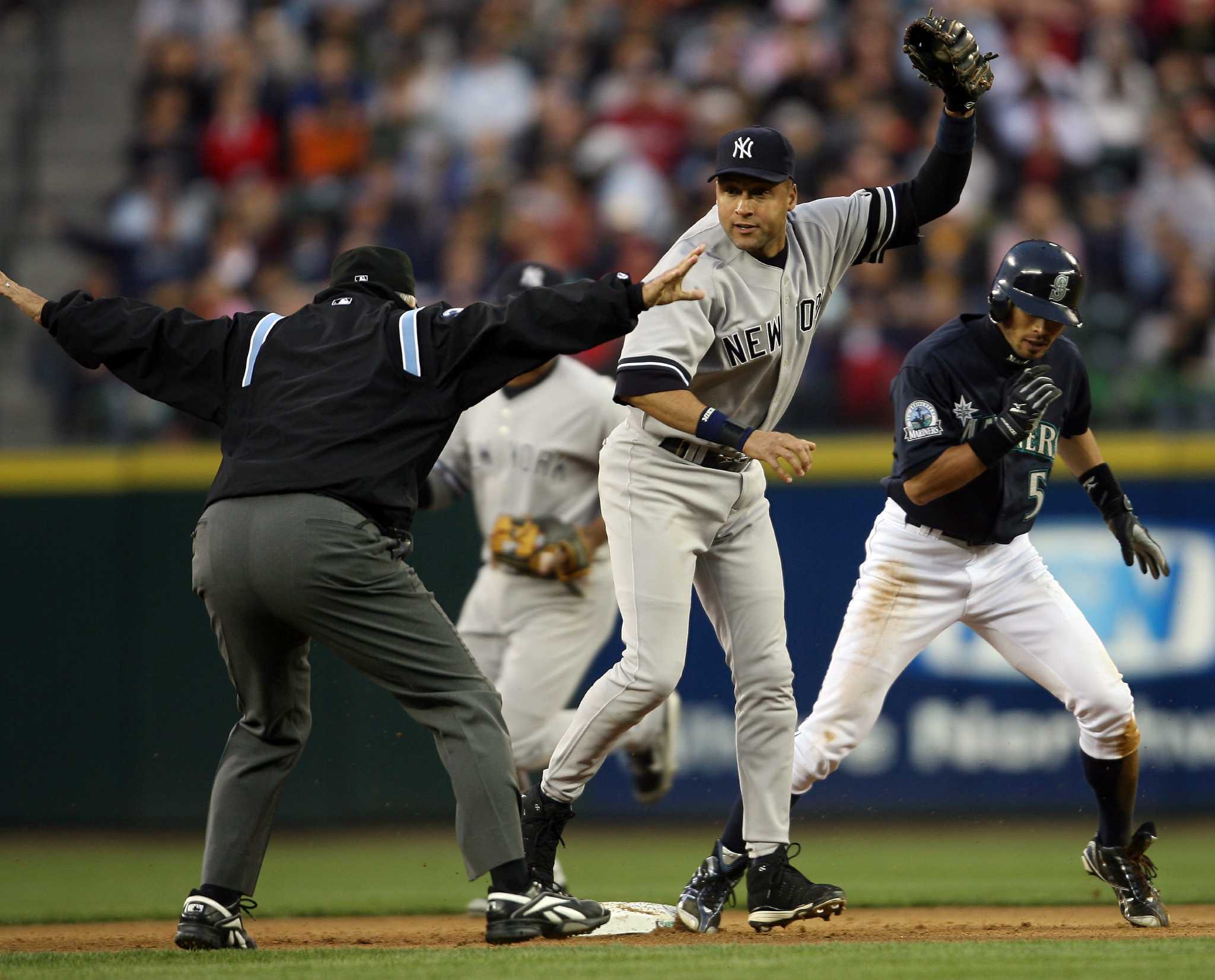 New York Yankees' Aaron Judge jogs the bases after hitting a home run  against the Seattle Mariners in a baseball game Monday, May 29, 2023, in  Seattle. (AP Photo/Lindsey Wasson Stock Photo 