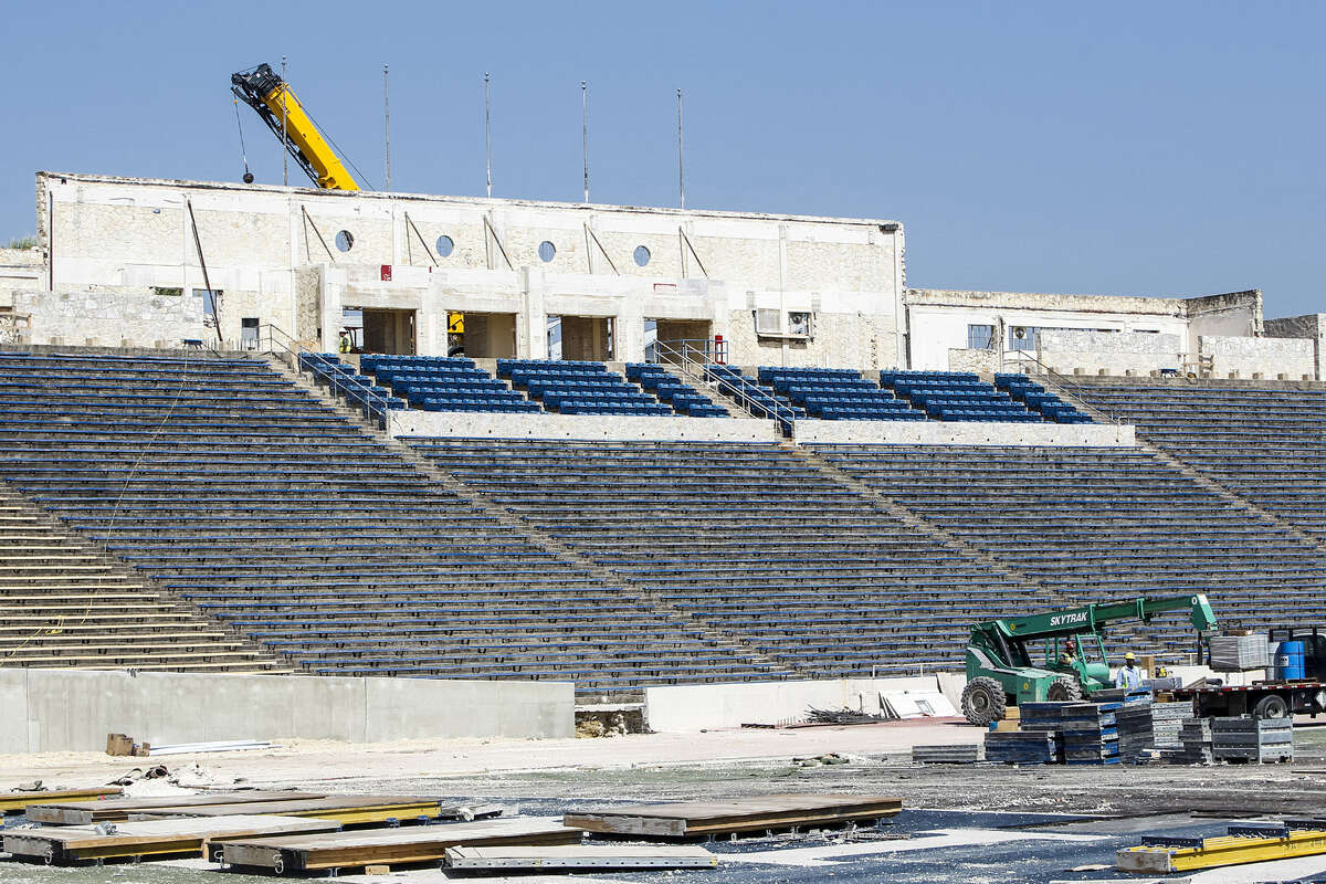For the first time since 1940, there won't be football at Alamo Stadium. “The Rockpile” is undergoing a $35 million face-lift and will reopen for the 2014 season.