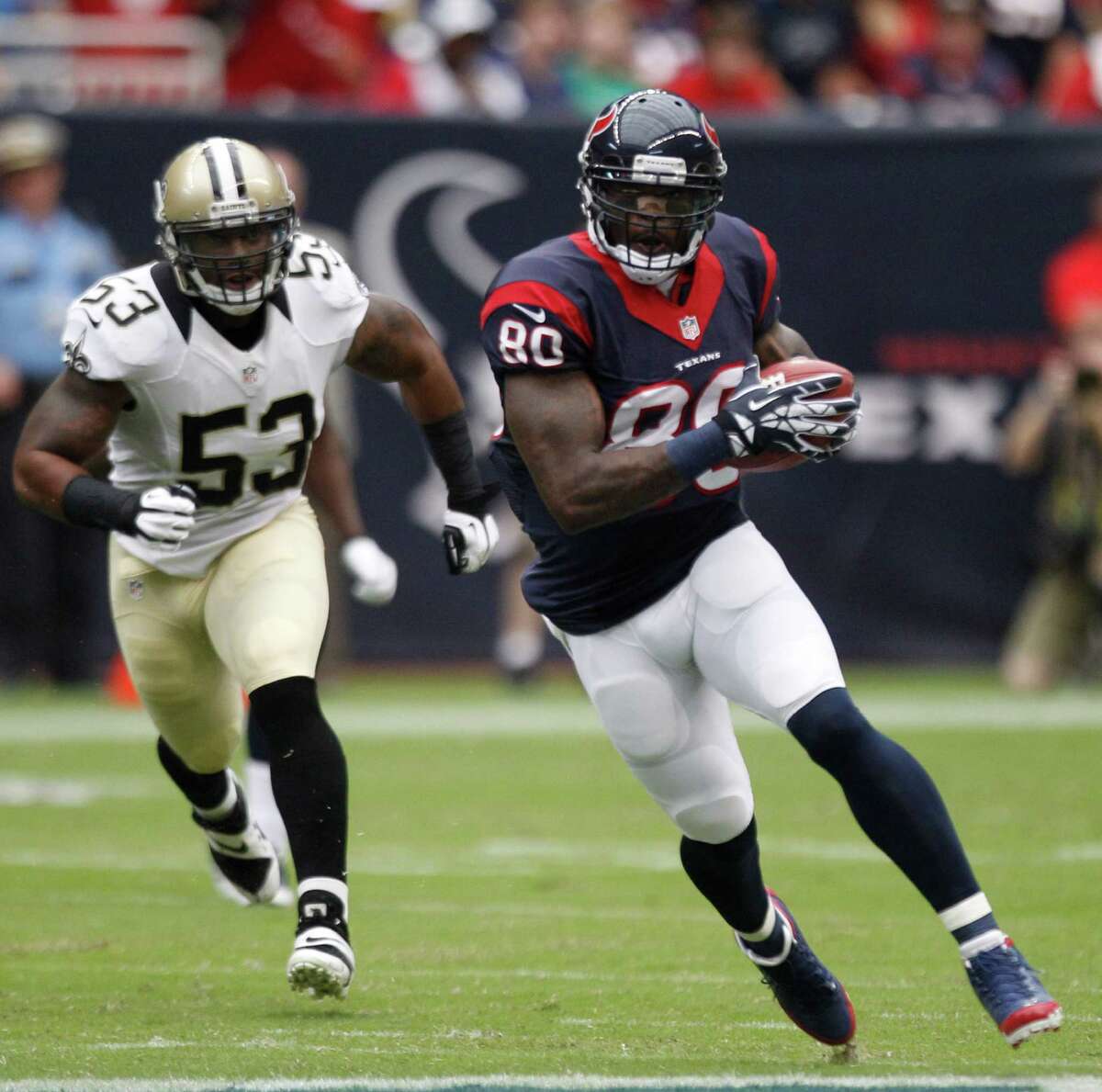 Texans wide receiver Andre Johnson showed he's ready for the season with seven receptions for 131 yards.