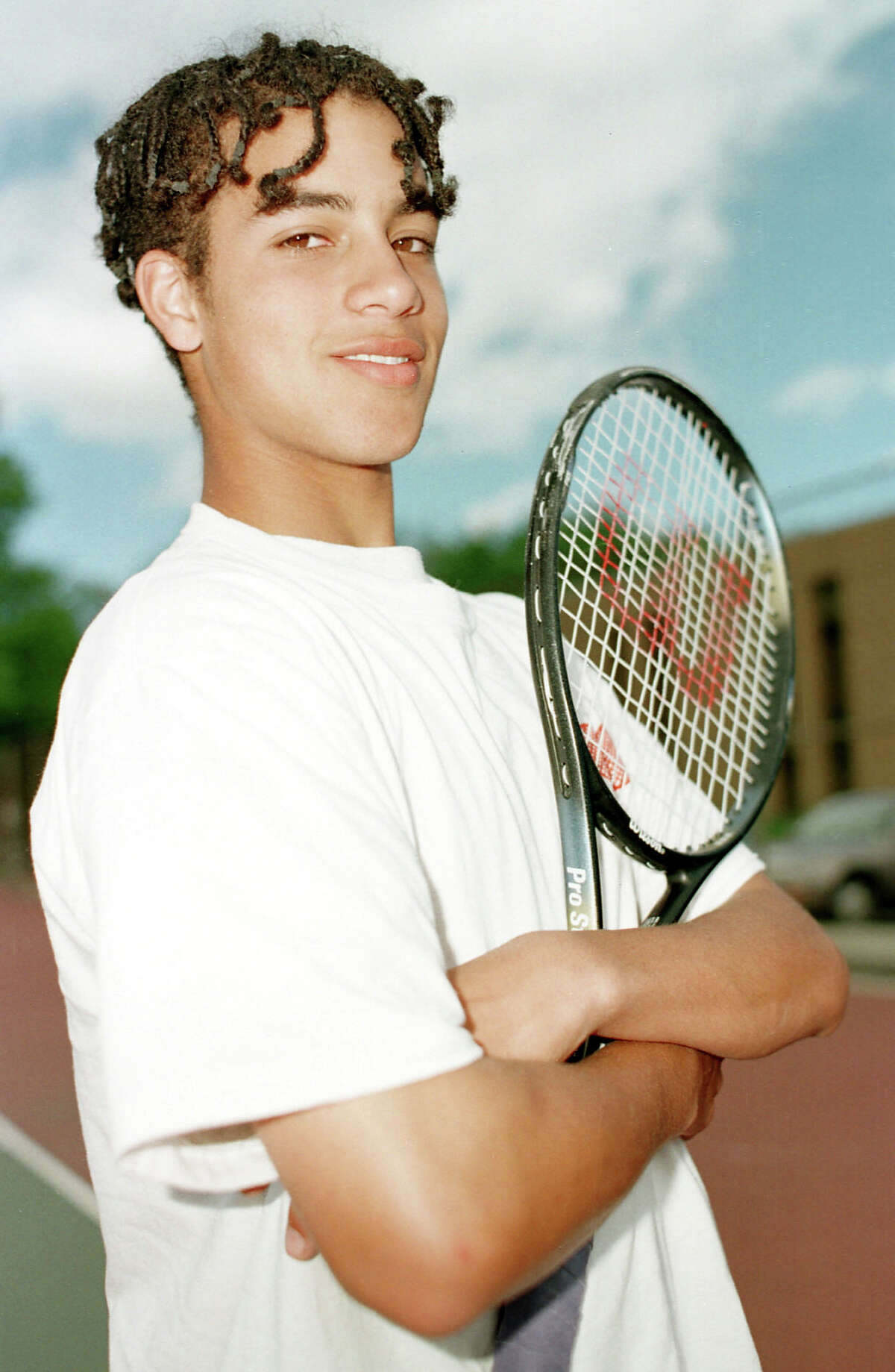 Fairfield High School #1 Tennis player James Blake in 1997.