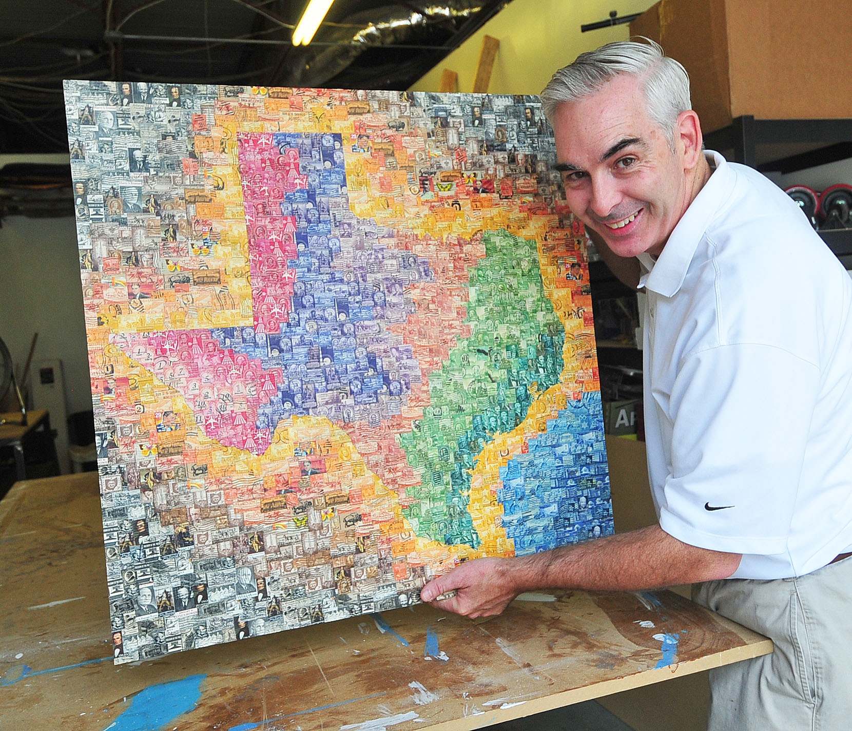 Artist puts his stamp on history