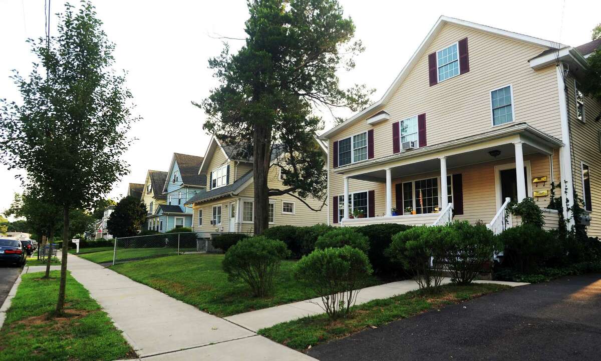 Houses in the Glenbrook section of Stamford, Conn. on Tuesday Aug. 27, 2013