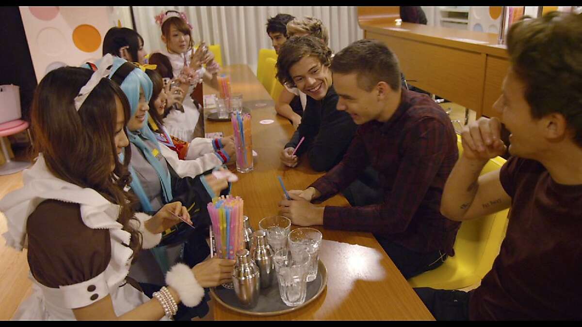 L-r, Harry Styles, Liam Payne and Louis Tomlinson in TriStar Pictures' "One Direction: This Is Us."