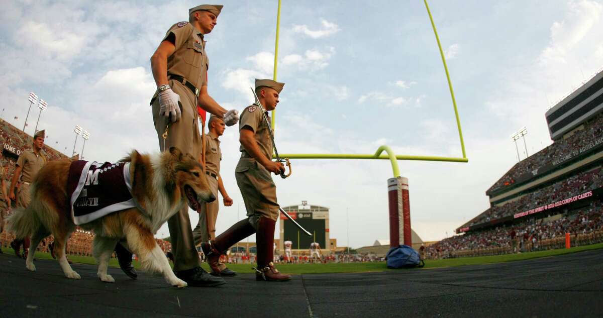 Aggie mascot Reveille VIII to retire at school year's end