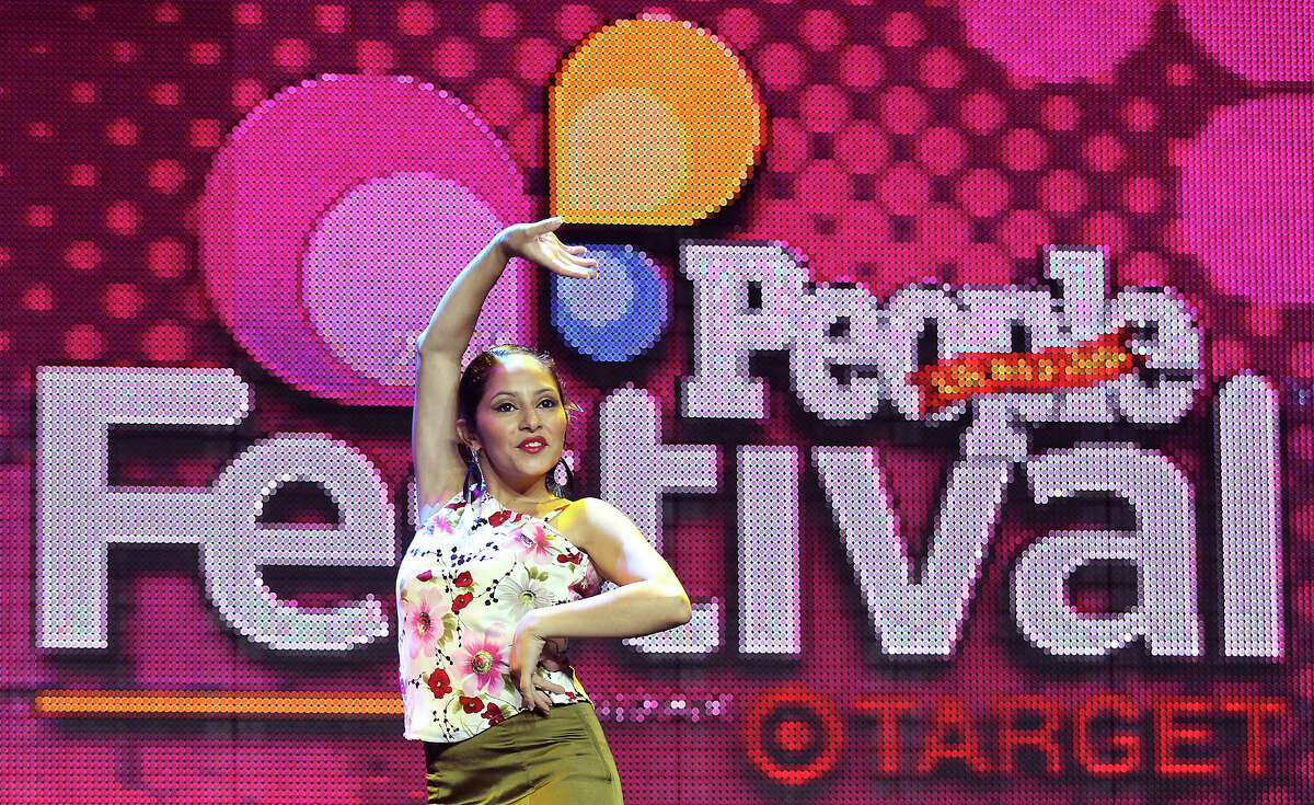 Connie Espinoza from the Guadalupe Dance Academy performs for the opening ceremonies of Festival People en Español at the Henry B. Gonzalez Convention Center on Saturday, Aug. 31, 2013. The event is a celebration of Latino culture, music and community.