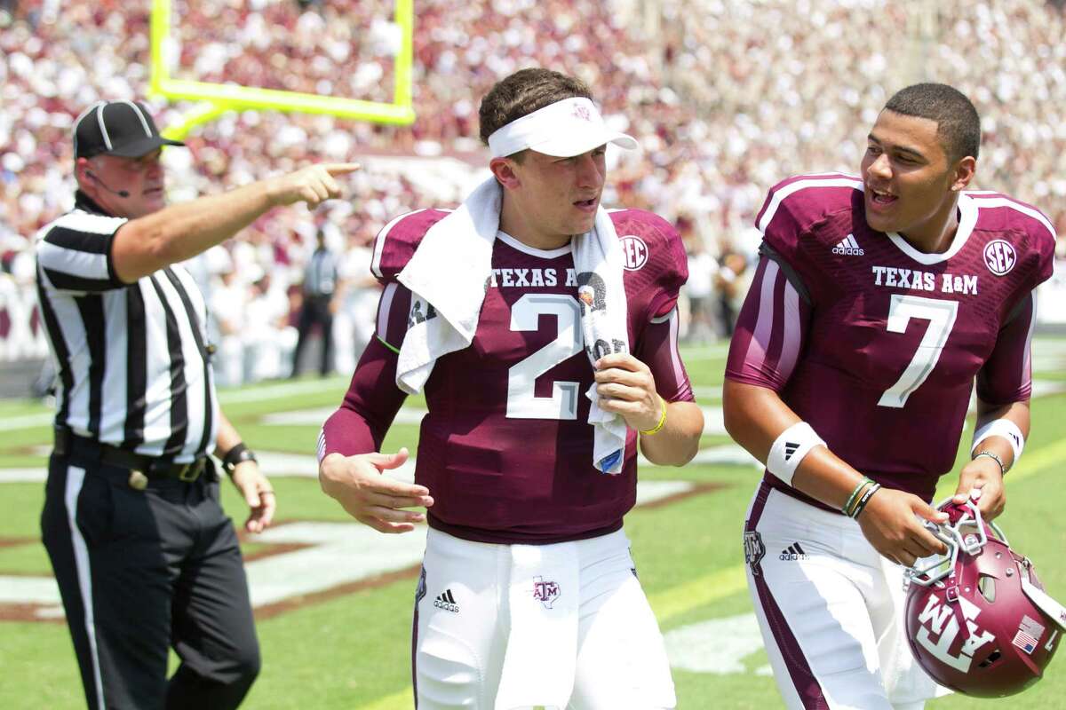 Heisman Trophy winners Johnny Manziel, left, and Tim Tebow have been lightning rods for attention and criticism while enjoying very different lifestyles.