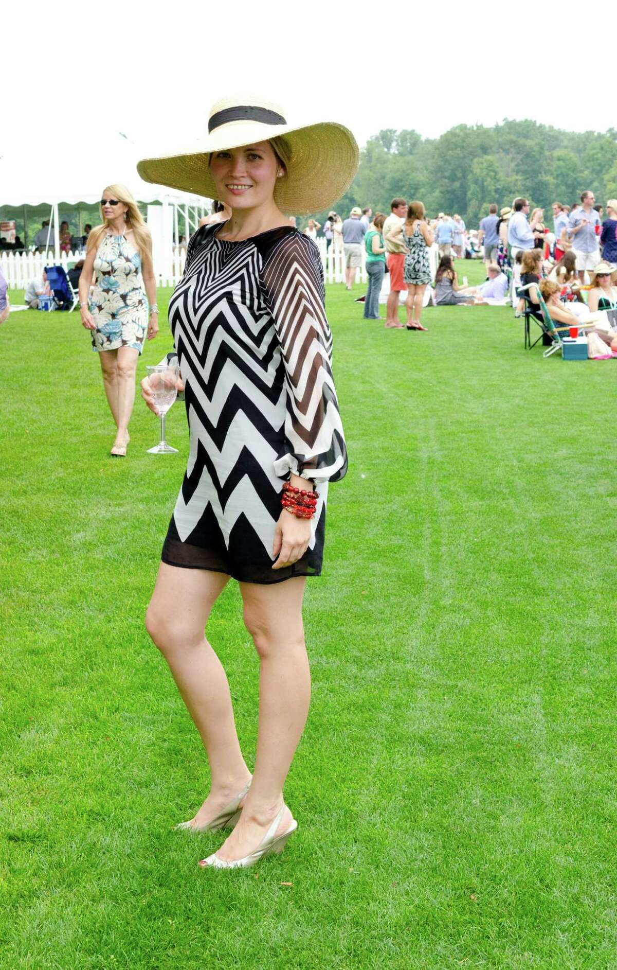 At the Greenwich Polo Club, crowd has a flair for high society fashion