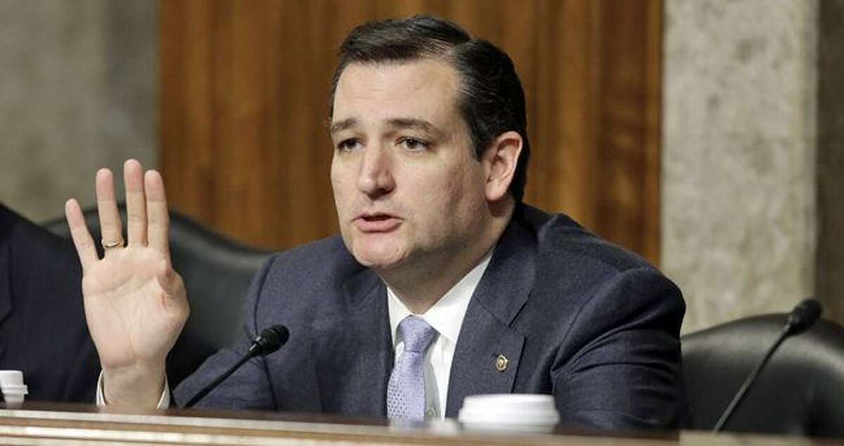 Ted Cruz at a Senate hearing.