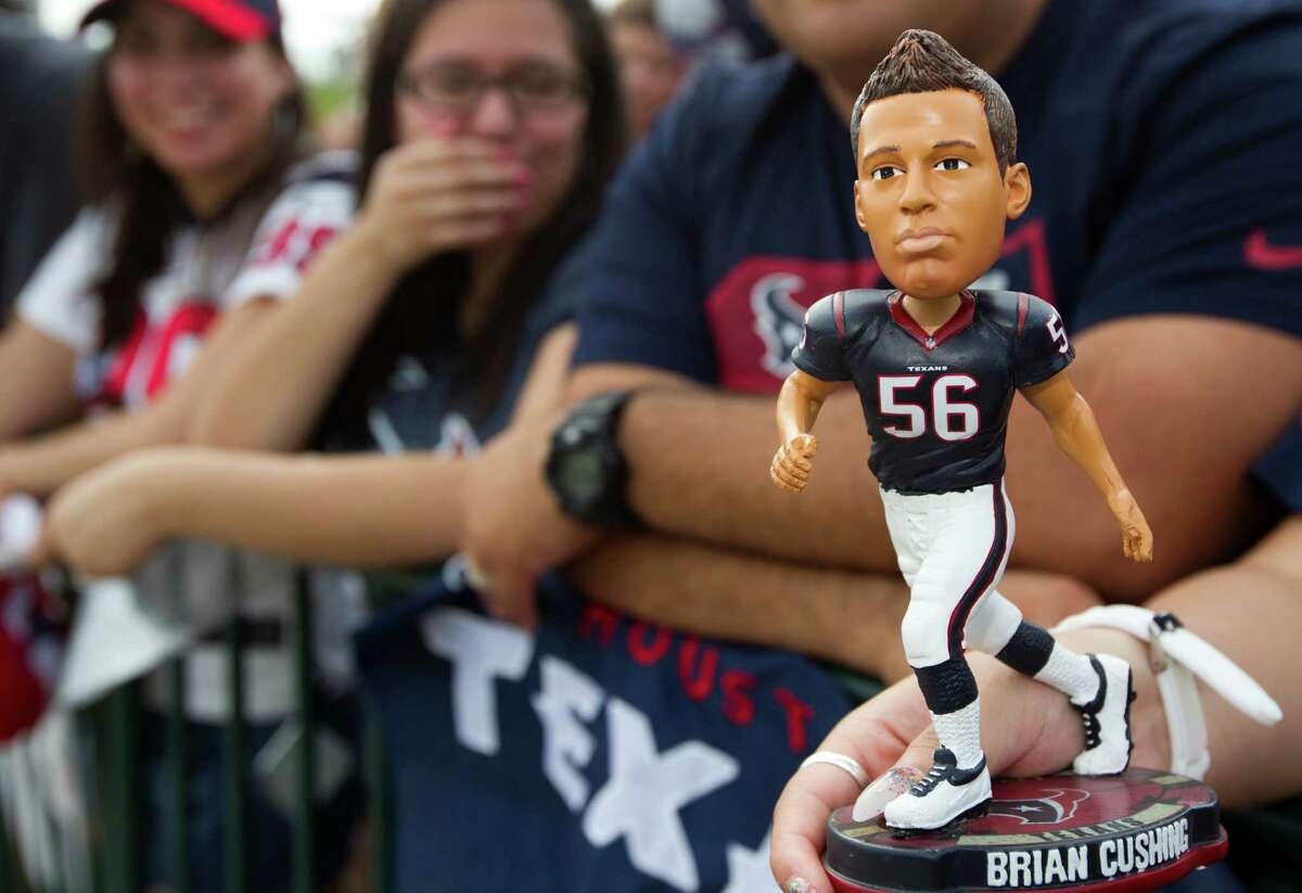 Enough of a fan favorite to have his own bobblehead, Brian Cushing returns the sentiment toward the Texans by saying, "This is an organization I love."