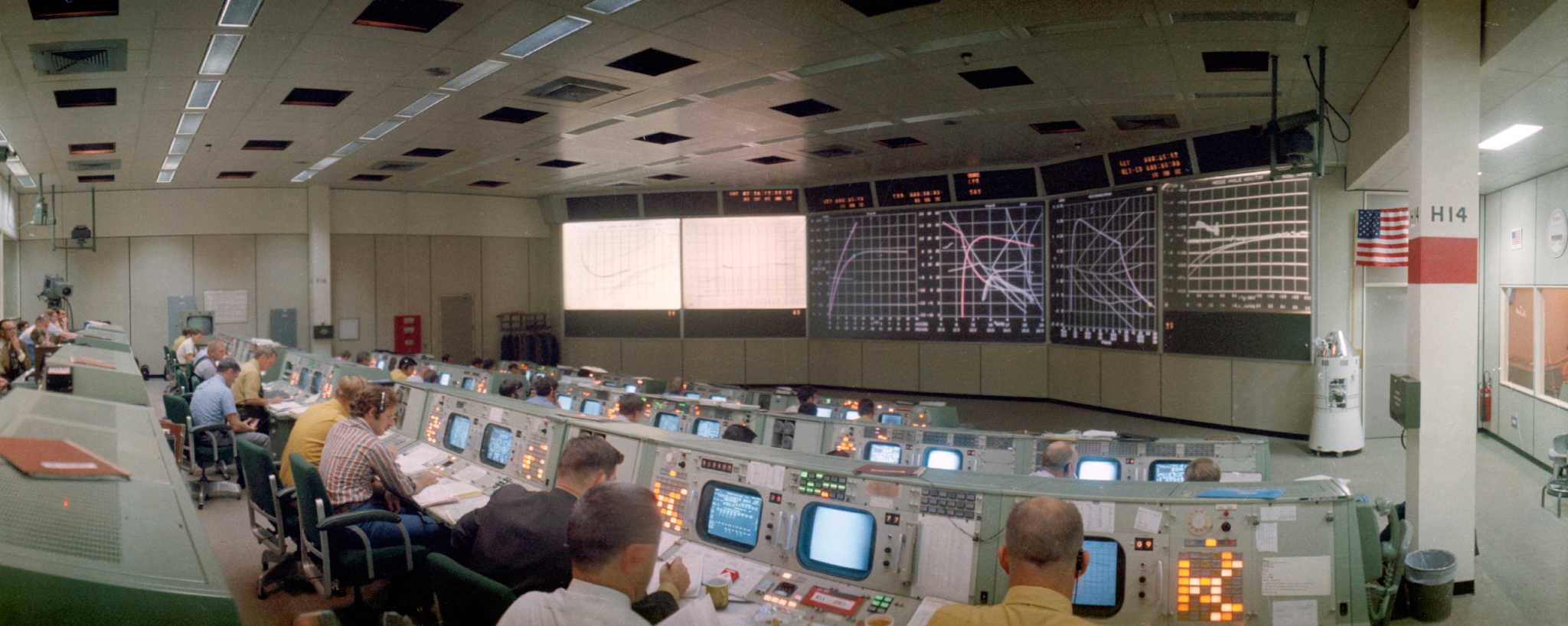 NASA's Mission Control at Johnson Space Center Gemini-era to present day.