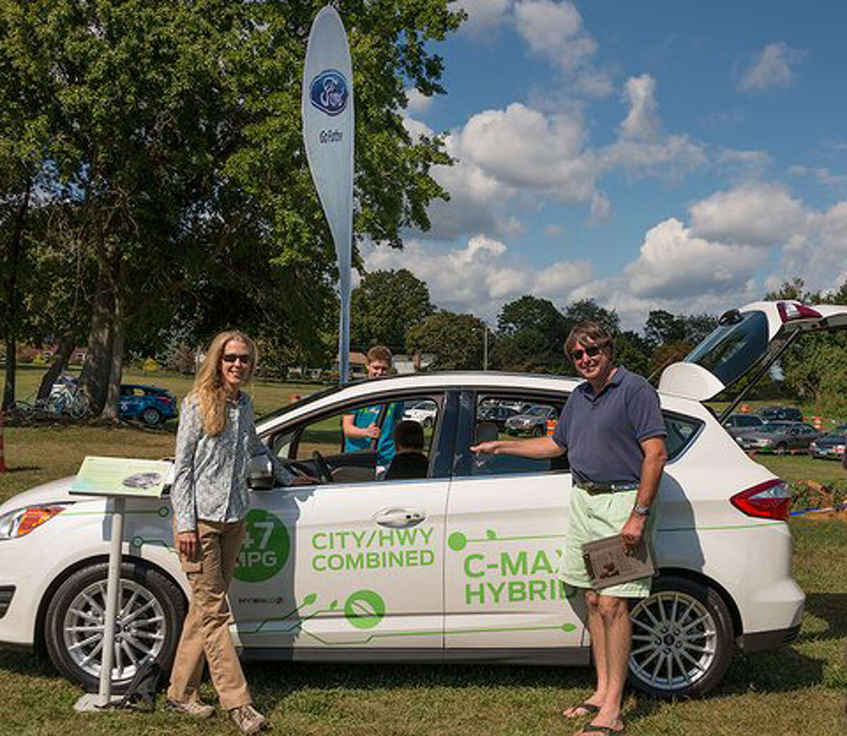 Daphne Dixon, left, and Scot Weicker, right, co-chairmen Live Green Connecticut festival, are bringing Norwalk, Conn., a fourth year of activities, panel discussions, demonstrations and test drives. The two-day event (Sept. 14 to 15, 2013), will be at Taylor Farm Park.