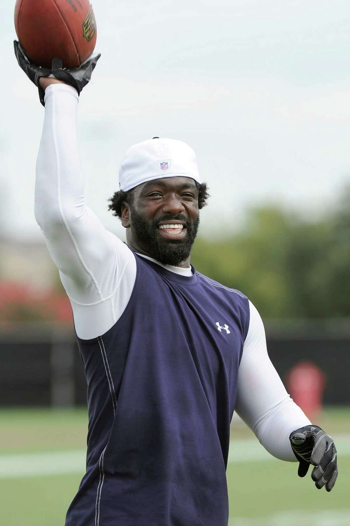 PHOTO: Ed Reed & His New Texans Jersey