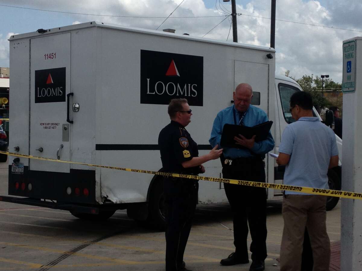 Apparent armored car robbery investigated off Eastex Freeway