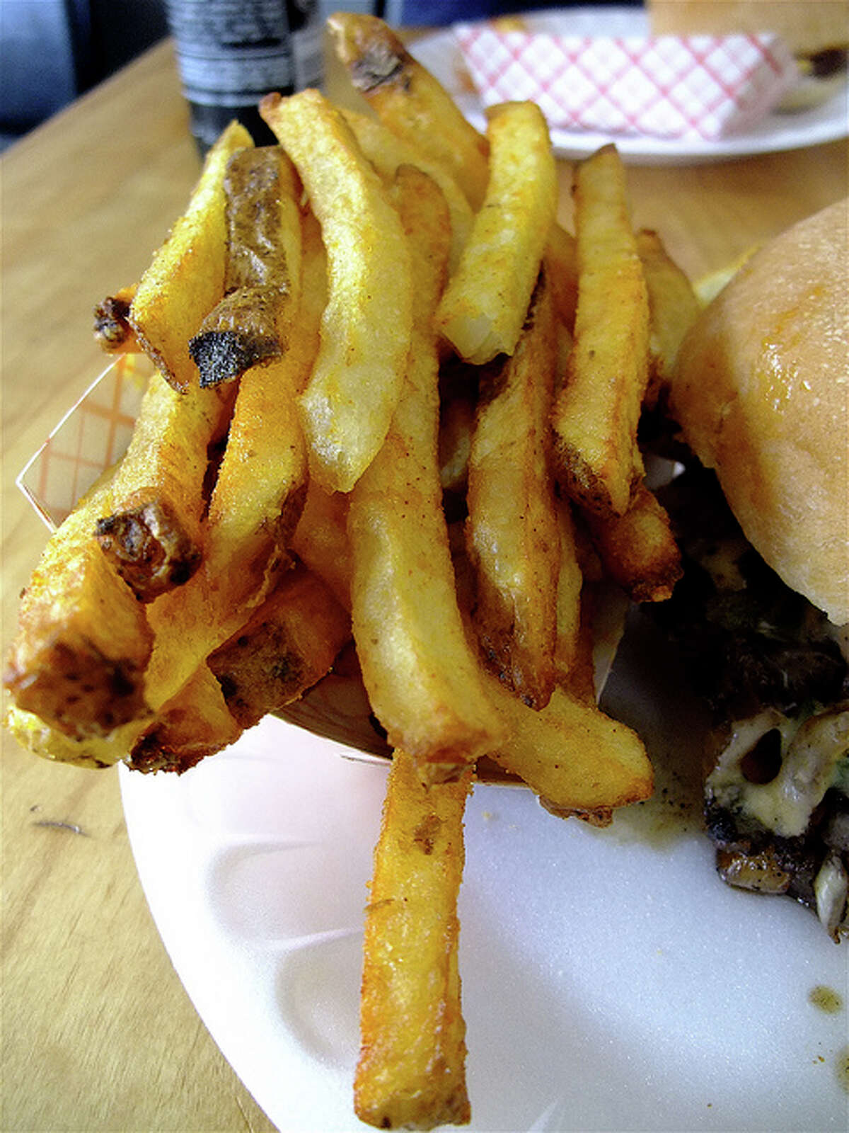 Fresh cut fries at Hubcap Grill