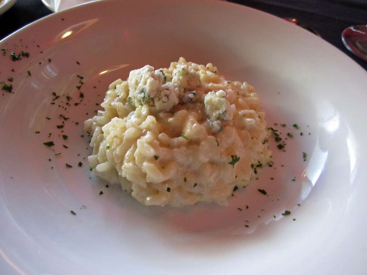 Risotto with blue cheese at Mezzanotte.