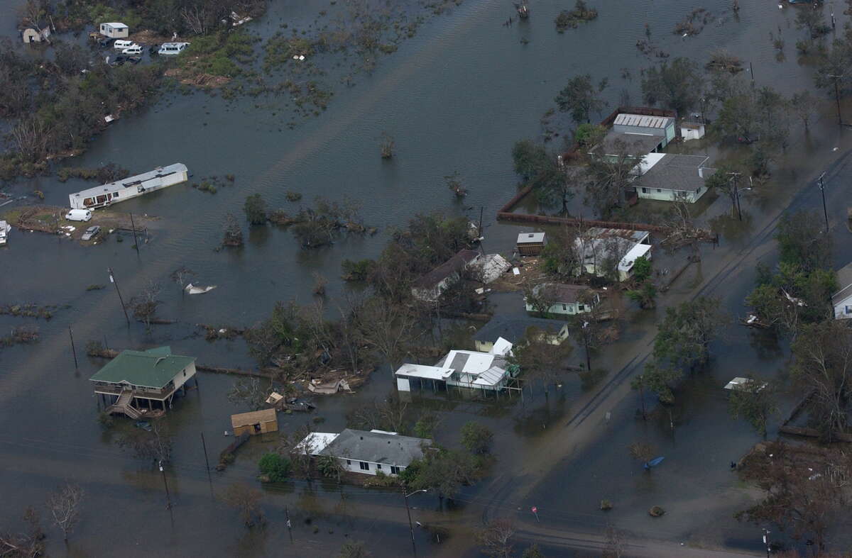 Aerial photos of Hurricane Ike damage