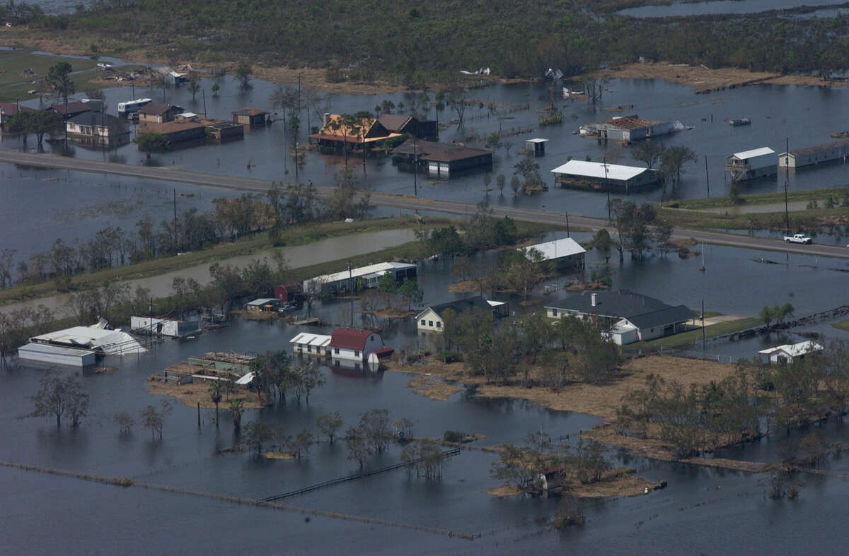 Aerial photos of Hurricane Ike damage