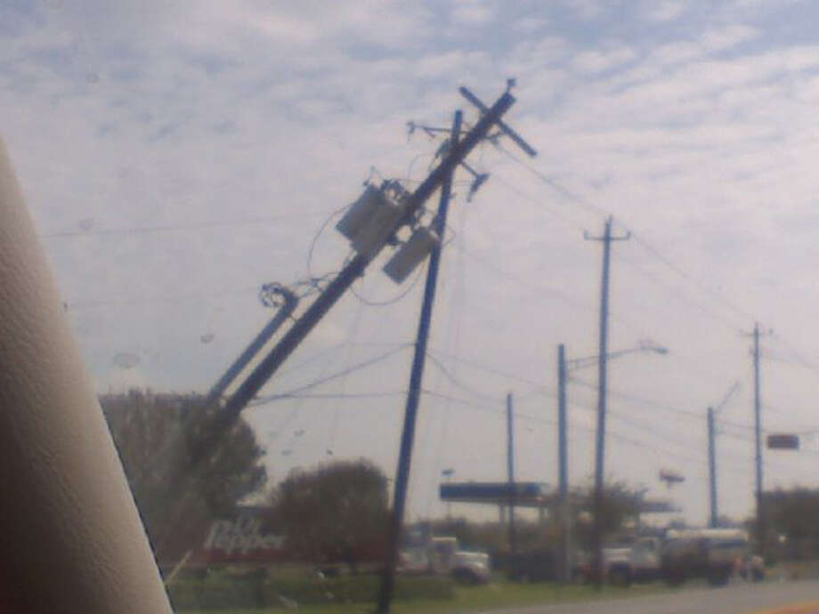 This was the scene on FM 518 in Pearland. Photo: Cameron Covington