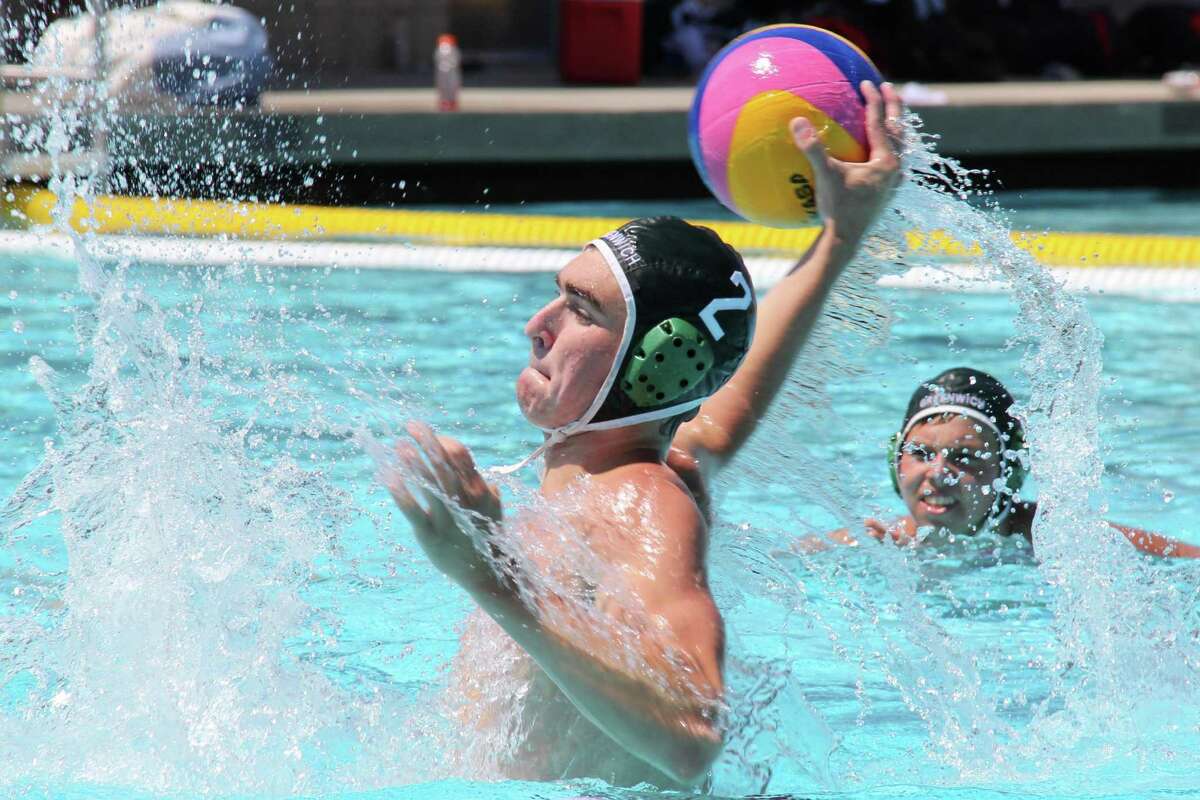 With last year's leading scorer Matthew Fraser now scoring his goals for Johns Hopkins, the Greenwich High School boys water polo team will look to his brother, Julian, above, to lead the Cardinals offense this season.
